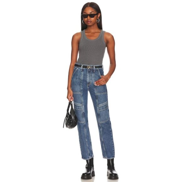 AGOLDE Cooper Cargo Jean in Regulation High Rise Straight Leg Blue Size 29 NEW - Picture 7 of 10